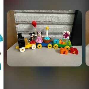 Disney Mickey and Minnie Celebration Train Set - Red, Yellow, Blue